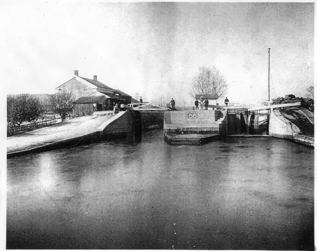 Canale Erie vicino a Lyons, contea di Wayne, stato di New York