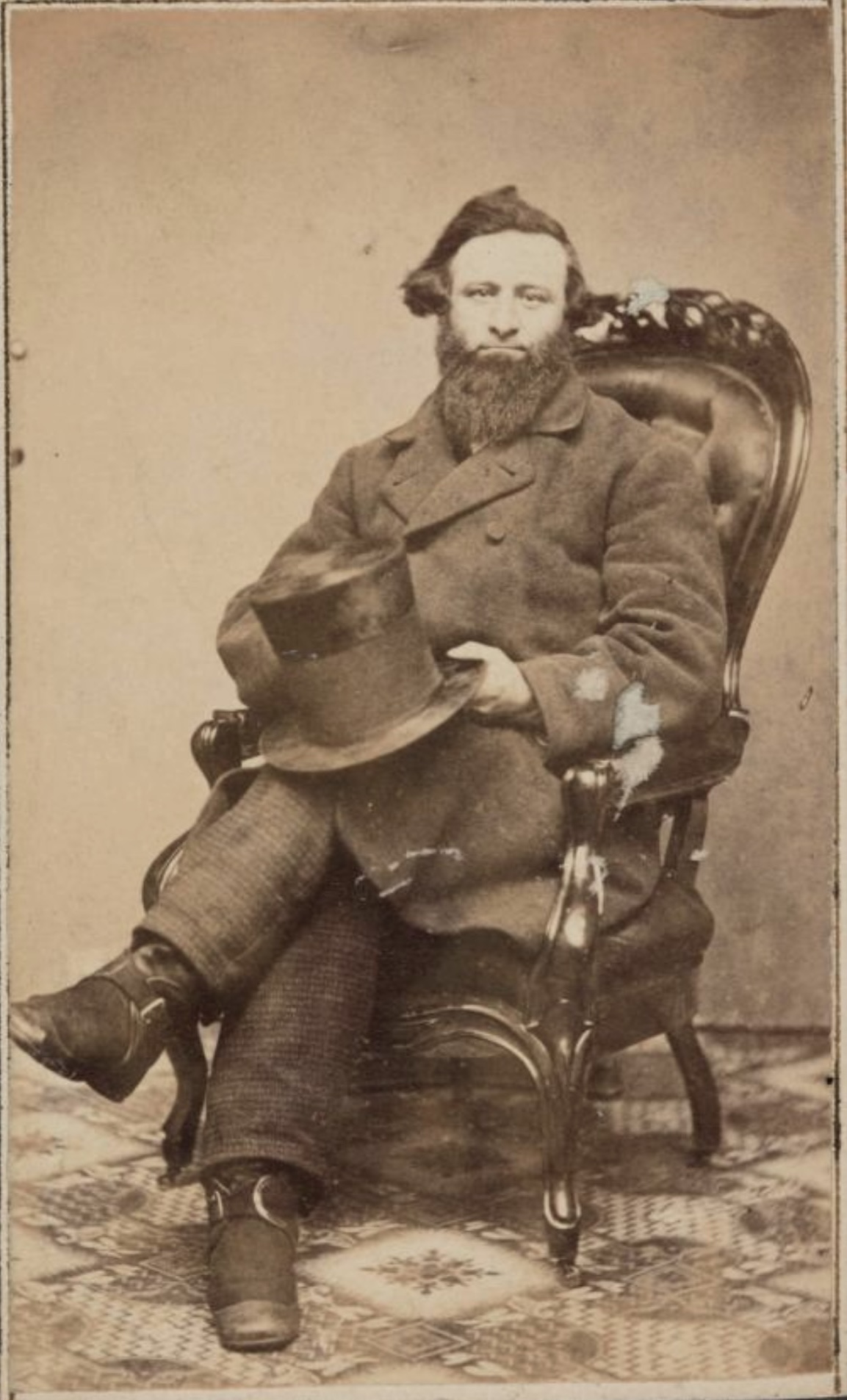 John B. Roberts, ritratti non identificati, prove all'albumina su cartoncino, formato cdv con l'indirizzo del fotografo, a Clyde o a Rochester, 1860-1865. Collezione GEH e collezione dell'autore