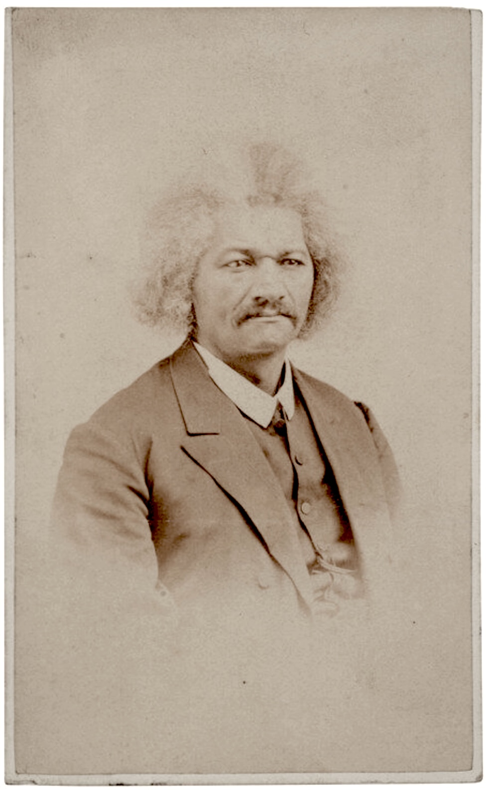 John B. Roberts, Frederick Douglass, cdv, Rochester, ca. 1867. Freeman's live auction, Cincinnati, 15 June 2023, lot 237