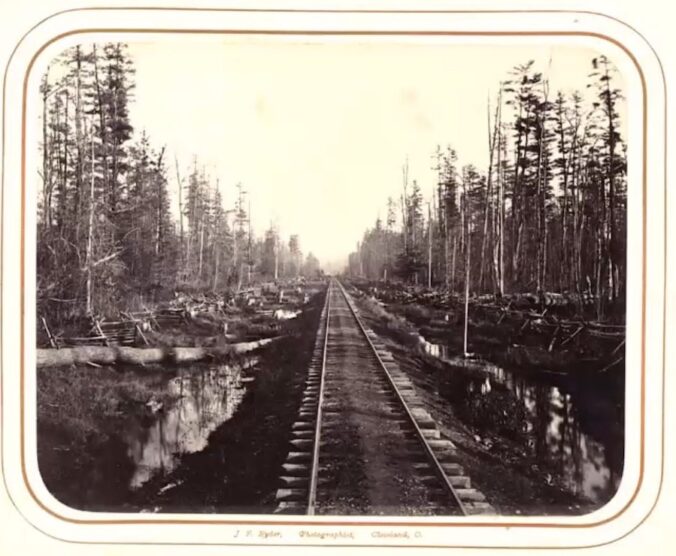 James F. Ryder, Atlantic and Great Western Railway (detail), albumen print, 1862. William Schaeffer collection, Metropolitan Museum
