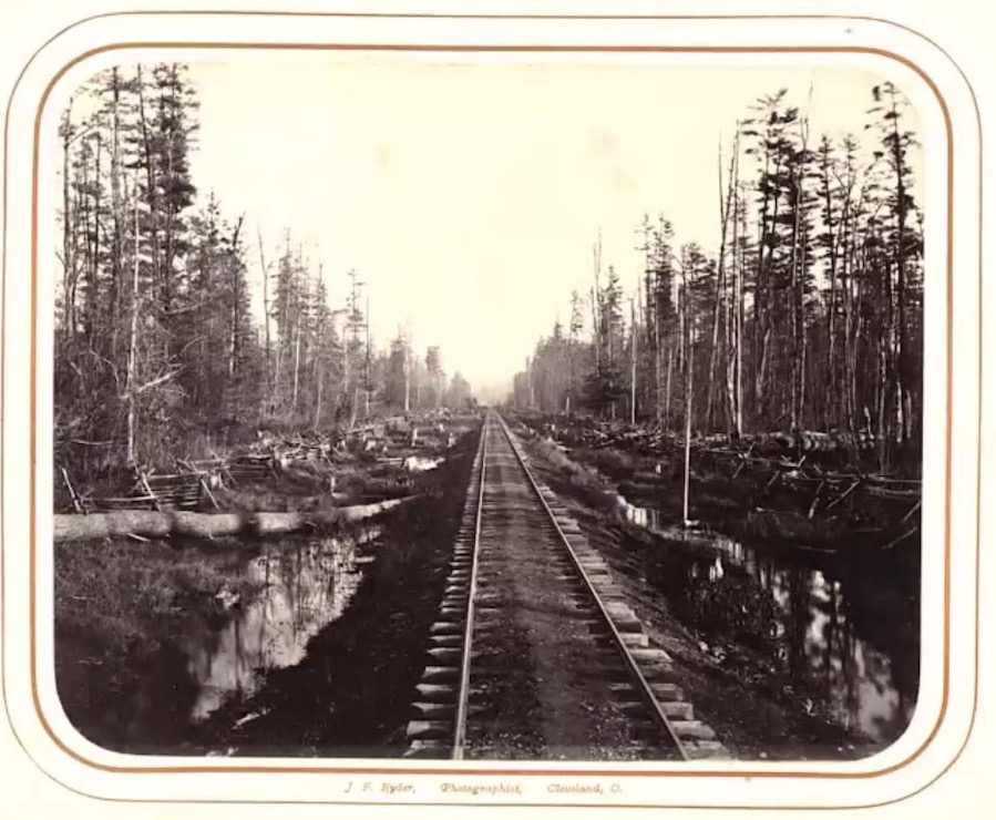James F. Ryder, Atlantic and Great Western Railway (detail), albumen print, 1862. William Schaeffer collection, Metropolitan Museum