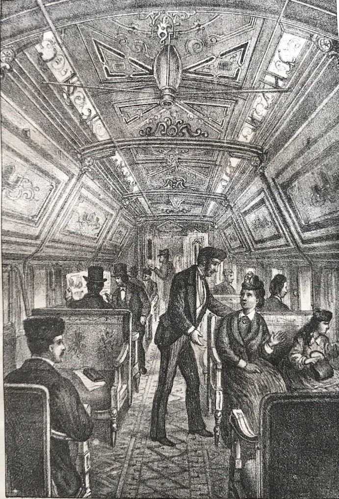 Interior of a Pullman Coach, 1877
