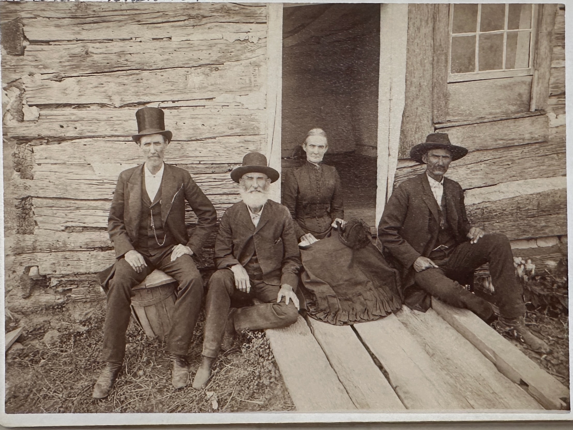 The Lincoln cabin, albumen print, 1891 (Library of Congress)