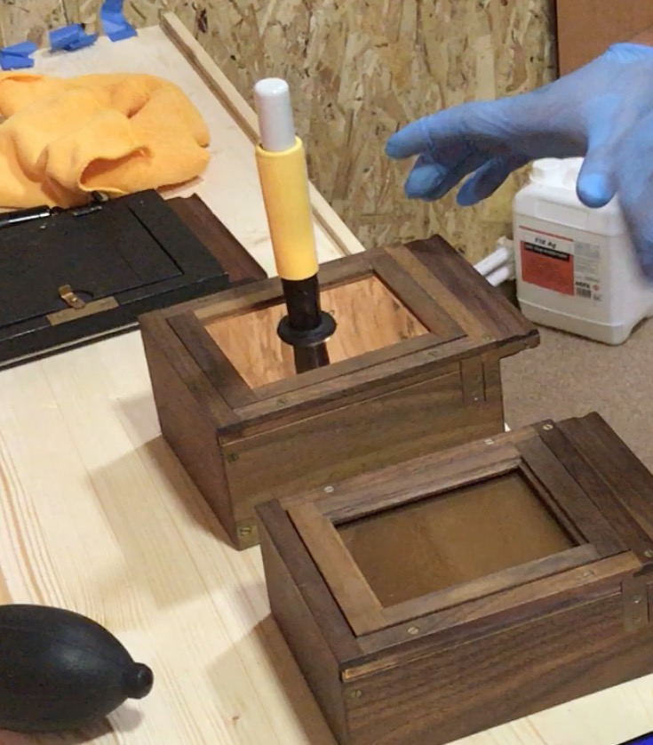 2. Fuming the plate with iodine