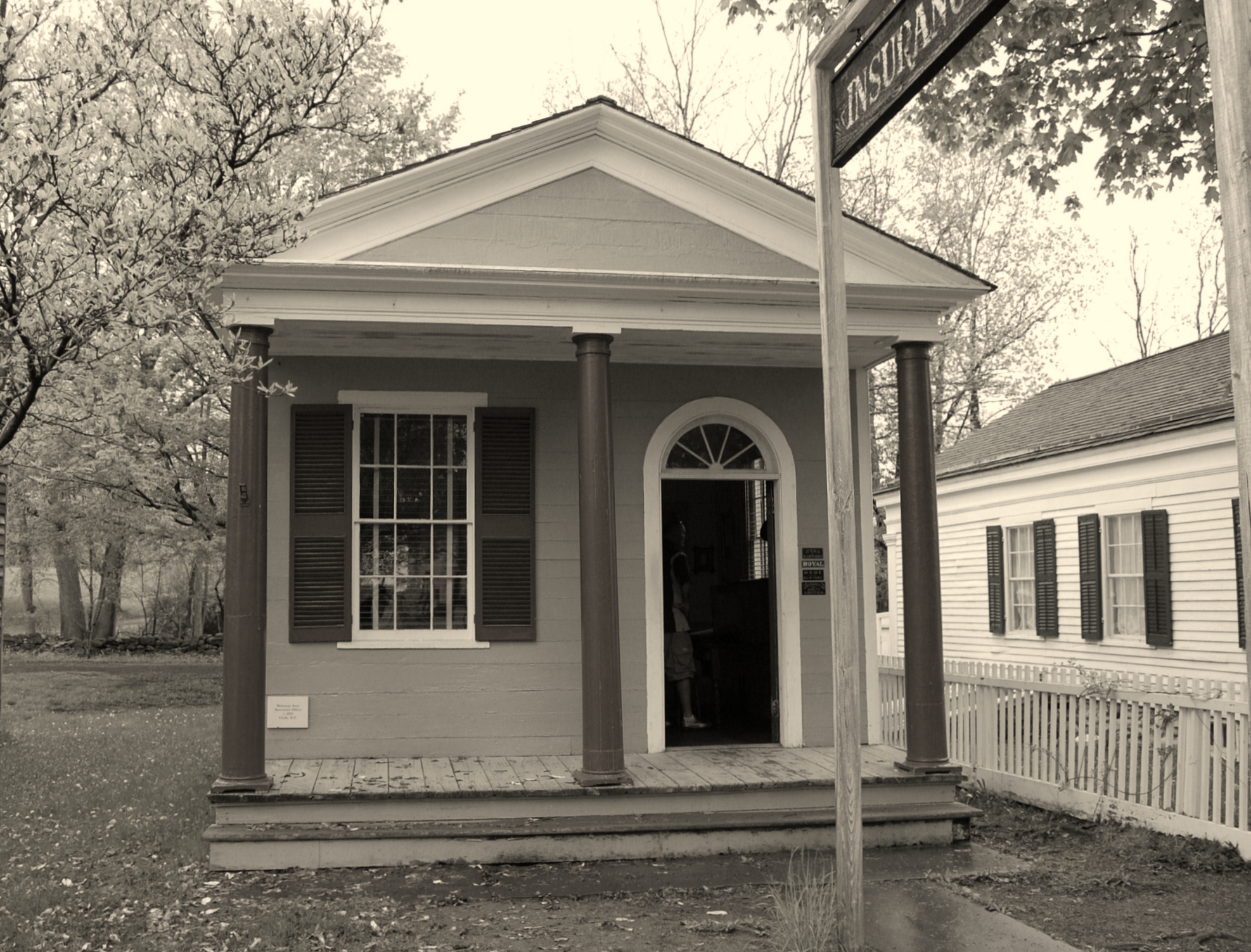 DeLancey Stow Insurance Office — built 1825 by William Stow for his legal practice and insurance business in the thriving canal town of Clyde, NY