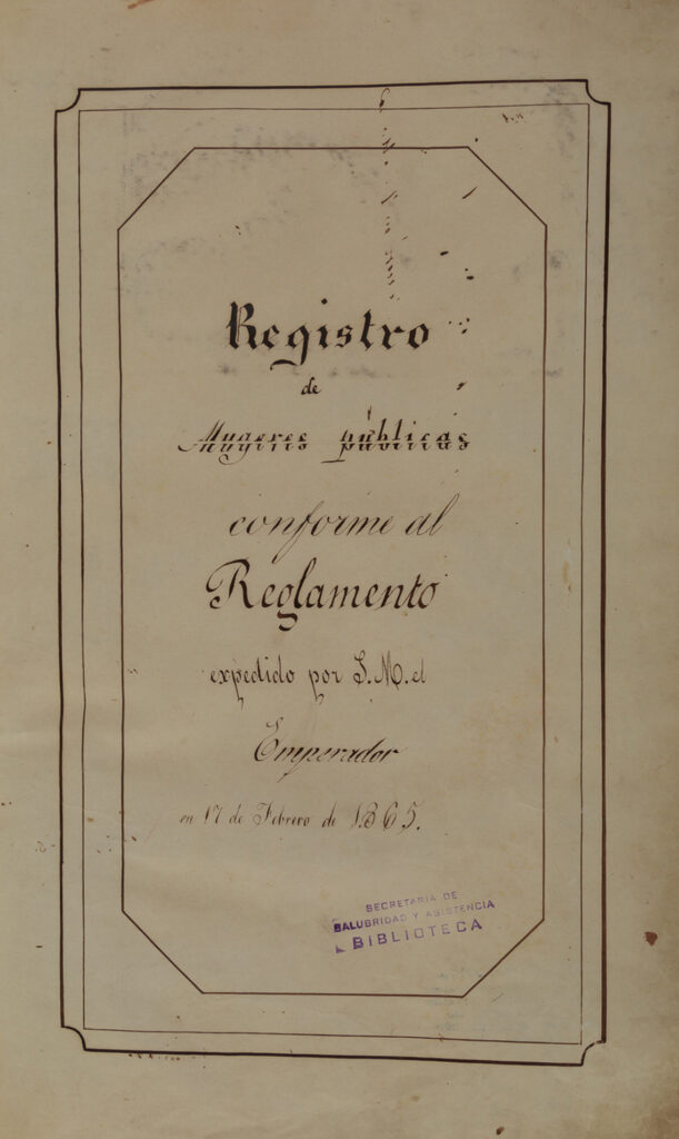 Registro di Mujeres Publicas, 1865, CISP