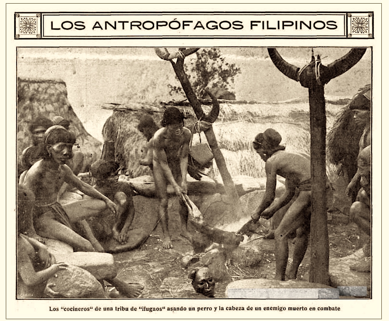Stessa scena riportata nella rivista Mundo Gráfico, Madrid, 1914 (IV, 140)