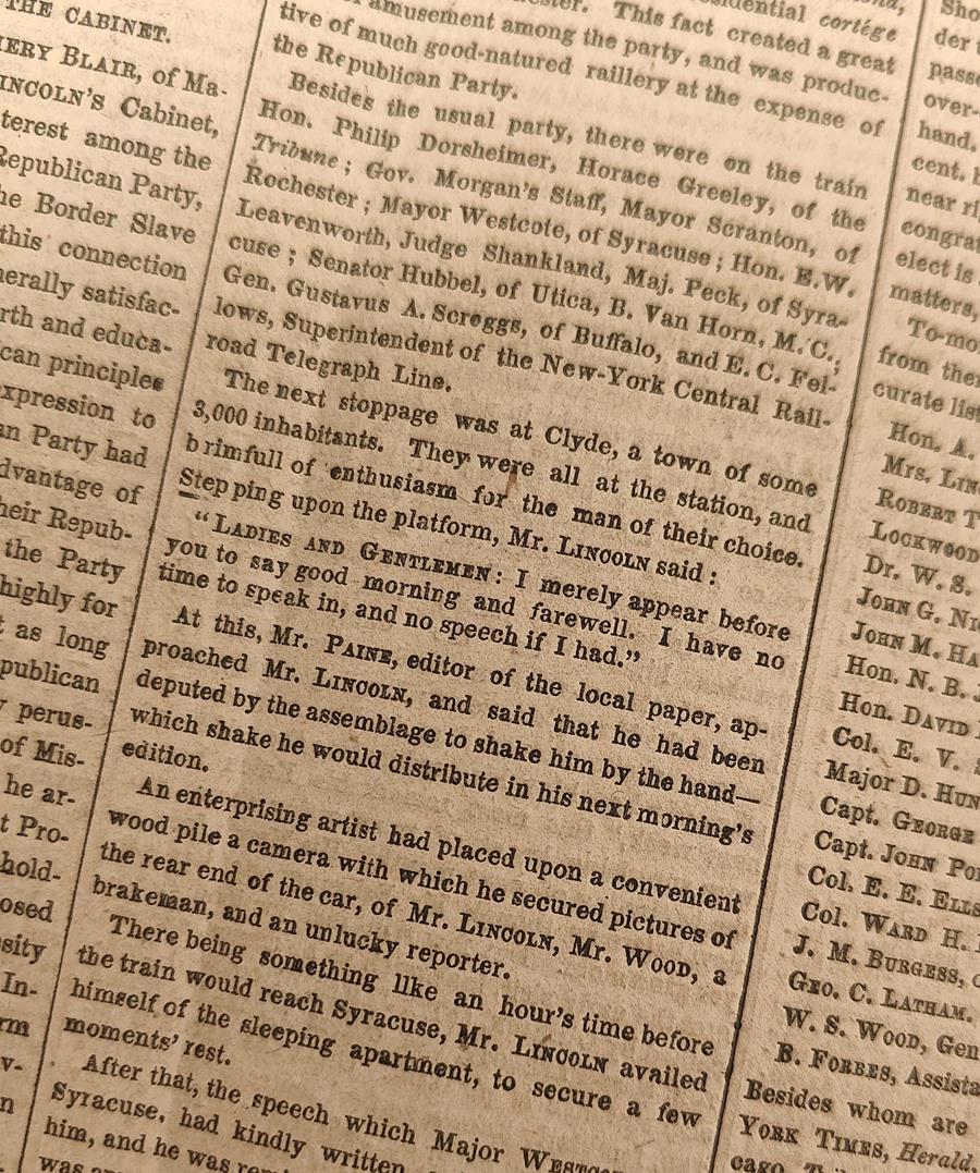 New York Times, 19 February 1861