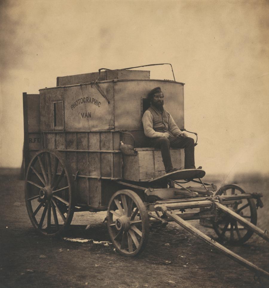 Roger Fenton's photographic van, 1855